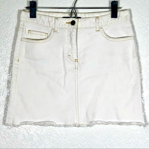 Theory Dresses & Skirts - Theory white denim mini skirt sz. 2